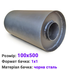 Резонатор Sport Bass 100x500 чорна сталь